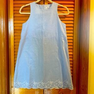 JACADI Girl's Trompette Chambray Sleevless Dress - Size 12
